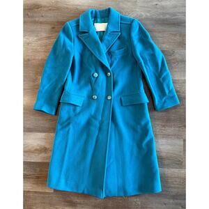 Vintage Pendleton Teal Wool Coat Women’s | Made USA | Pure Virgin Wool